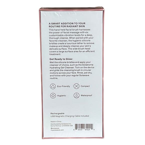 Solawave Brilliant Facial Sonic Cleansing Brush Exfoliate Massage Waterproof - Picture 3 of 6